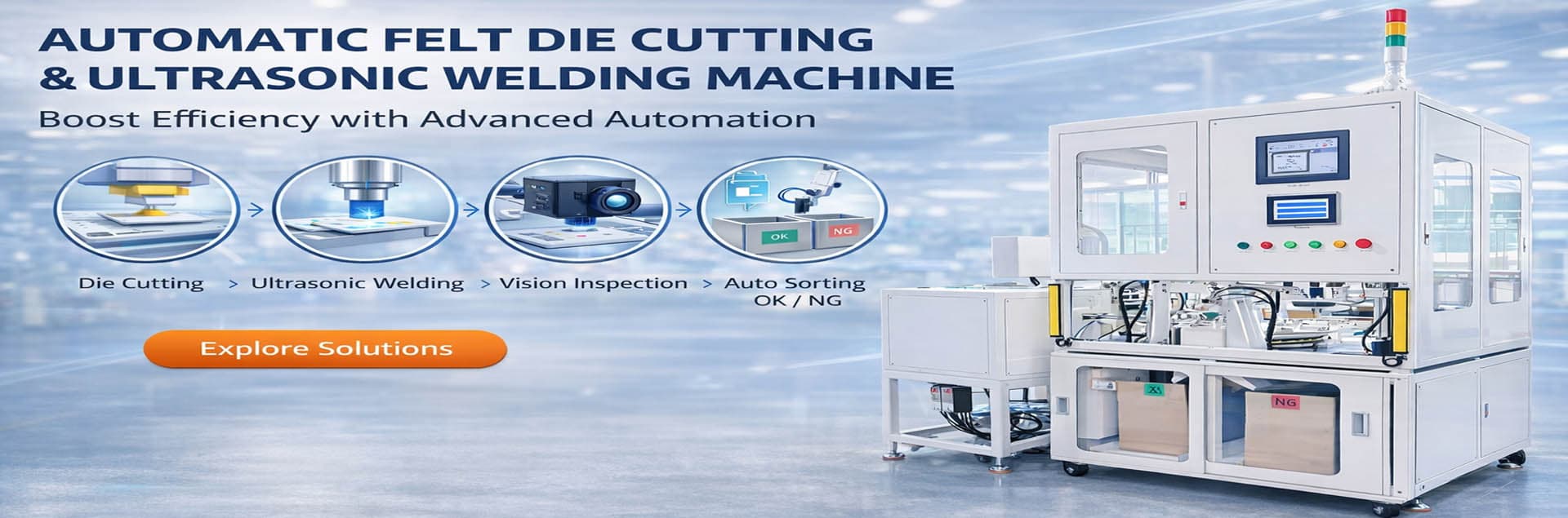 Automatic Felt Die Cutting and Ultrasonic Welding Machine: Boost Efficiency with Advanced Automation