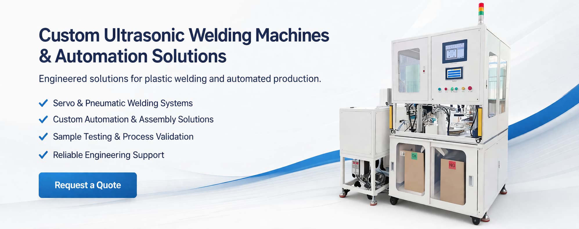 Custom Ultrasonic Welding Machines & Automation Solutions | TIMEAST