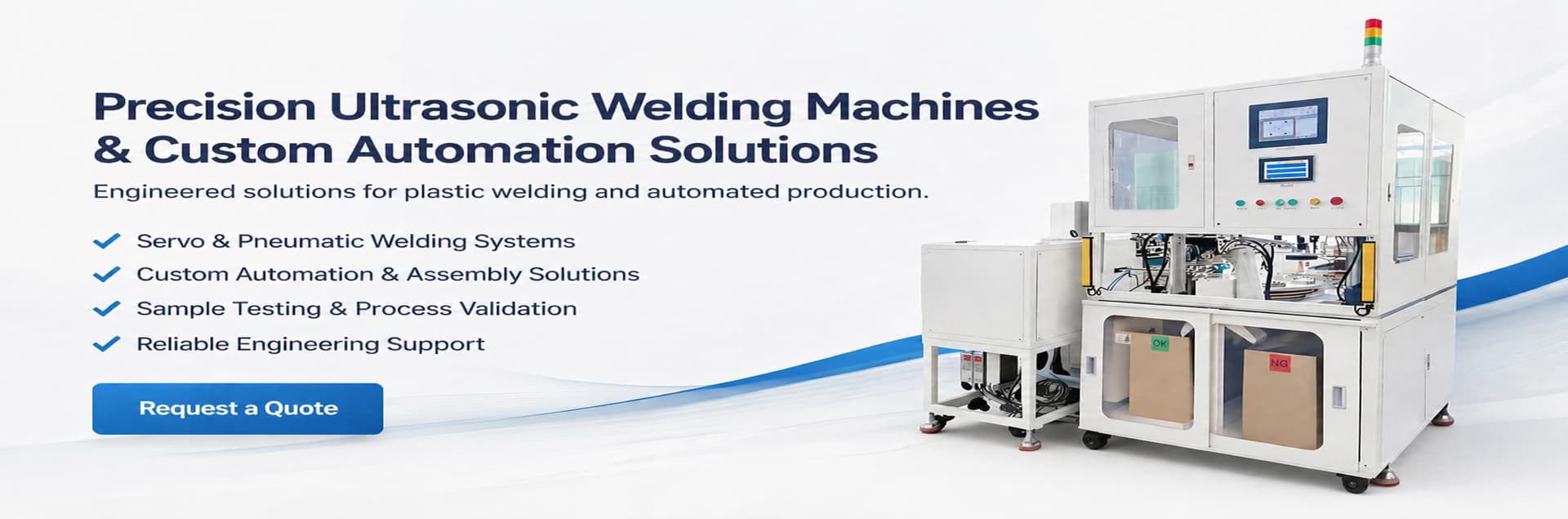 Custom Ultrasonic Welding Machines & Automation Solutions | TIMEAST