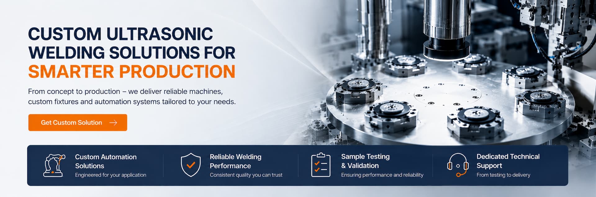 Custom Ultrasonic Welding Machines & Automation Solutions | TIMEAST