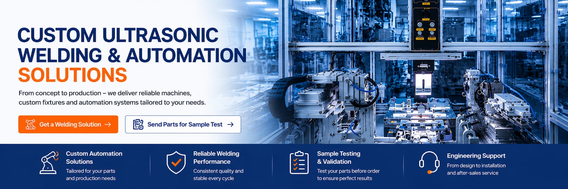 Custom Ultrasonic Welding Machines & Automation Solutions | TIMEAST