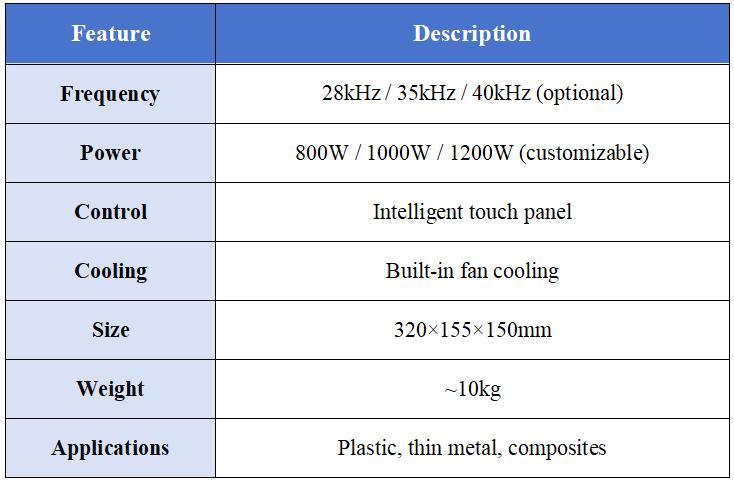 35kHz handheld ultrasonic welder portable ultrasonic welding machine