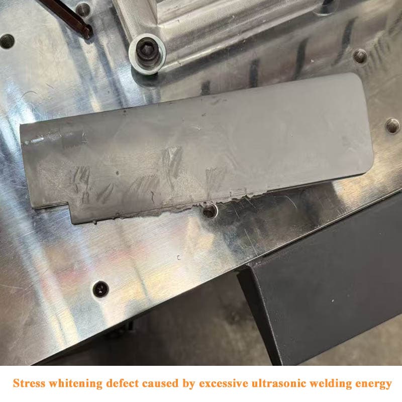 plastic stress whitening defect during ultrasonic welding