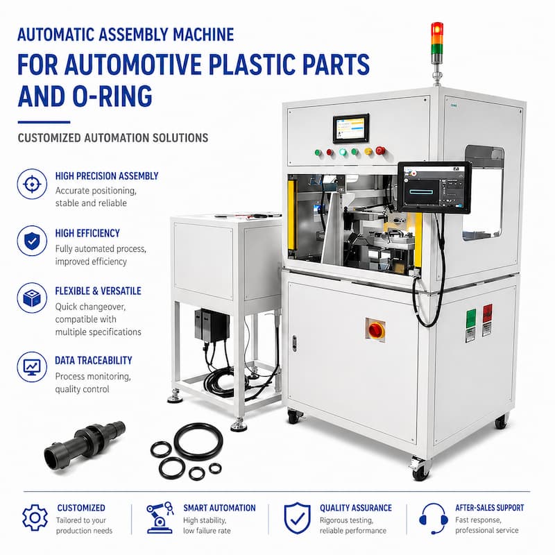 Automatic O-ring assembly machine for automotive components