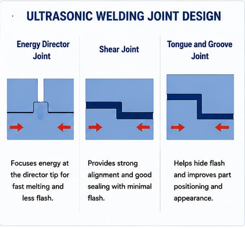 ultrasonic welding joint design types