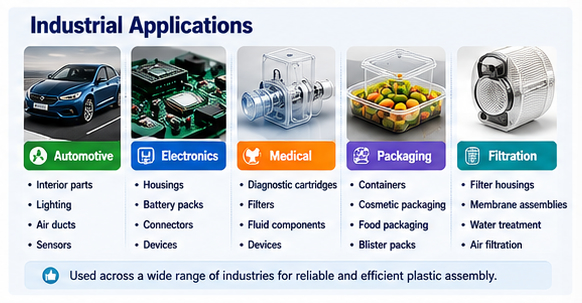 Ultrasonic Welding Industrial Applications Common industrial applications of ultrasonic welding