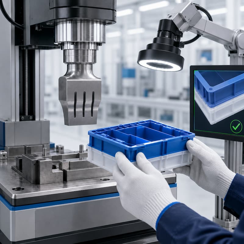 ultrasonic-weld-strength-and-appearance-inspection Ultrasonic welded plastic part strength and appearance inspection
