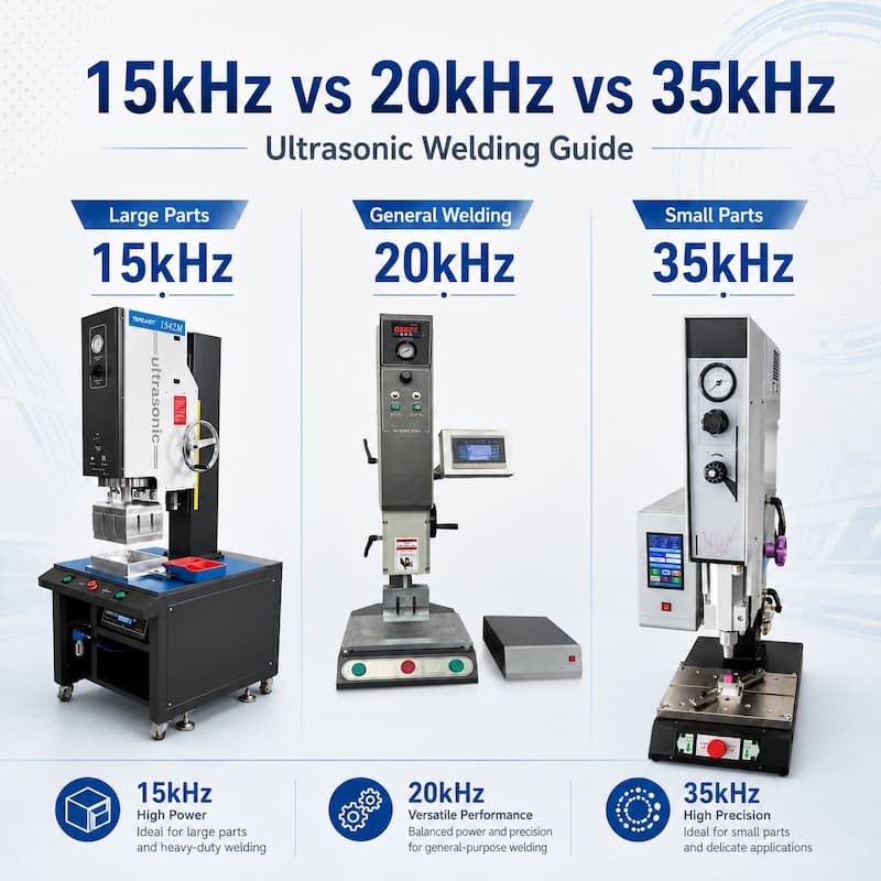 15kHz vs 20kHz vs 35kHz ultrasonic welding guide for plastic parts