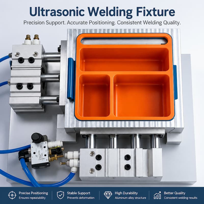 TIMEAST custom ultrasonic welding fixture and tooling solutions for plastic welding