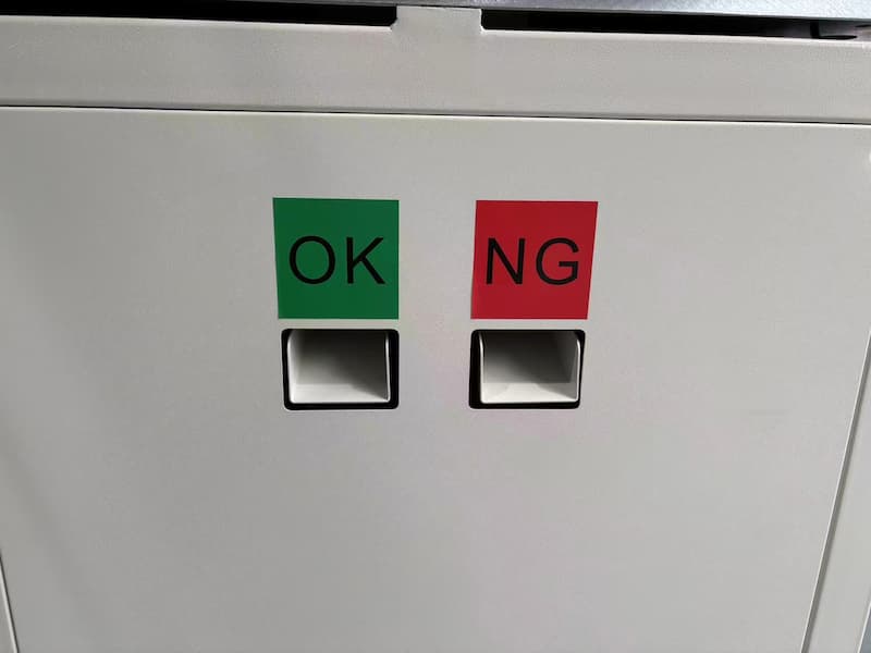 Automatic OK NG Sorting System Separate OK and NG outlets for automatic inspection and sorting