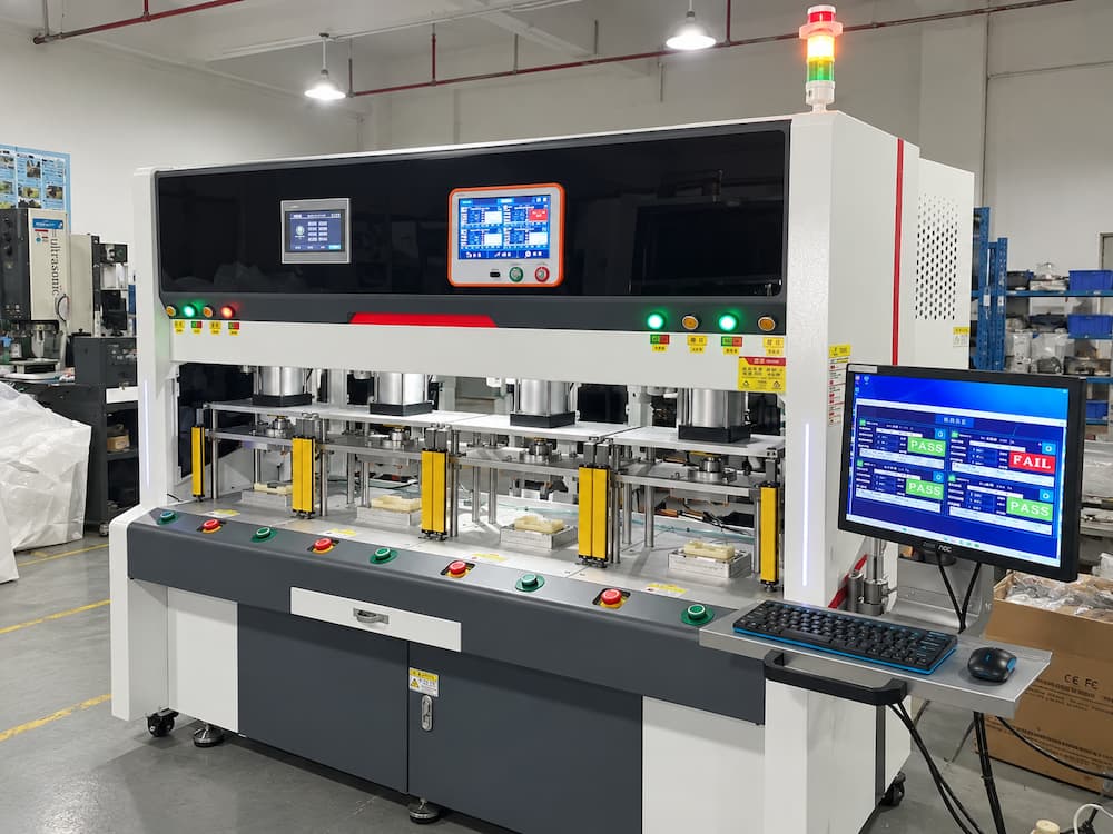 4-Station Automatic Air Leak Testing Machine 4-station automatic air leak testing machine with independent test stations